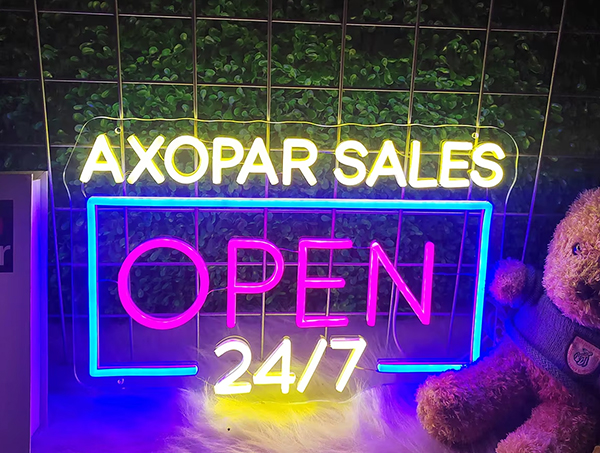 外贸OPEN霓虹灯发光字定制