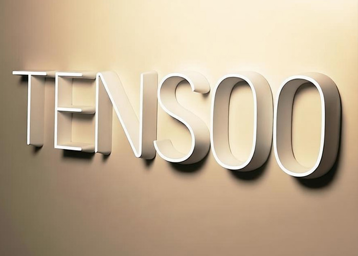 极简迷你字发光字 细窄边框