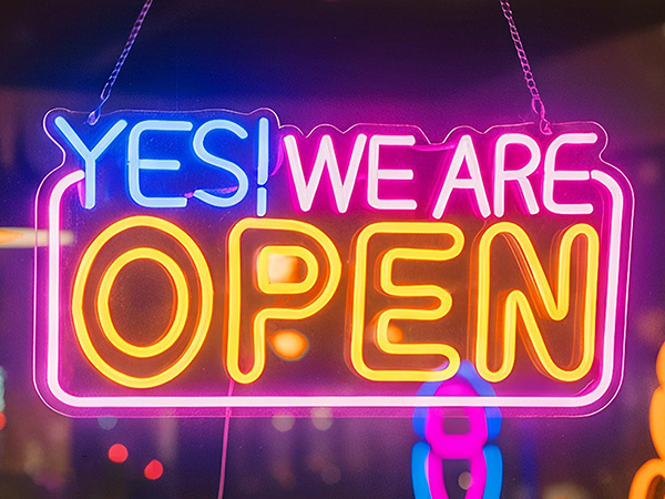 廷瑄跨境出口open neon sign霓虹灯发光字